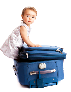 Suitcase baby